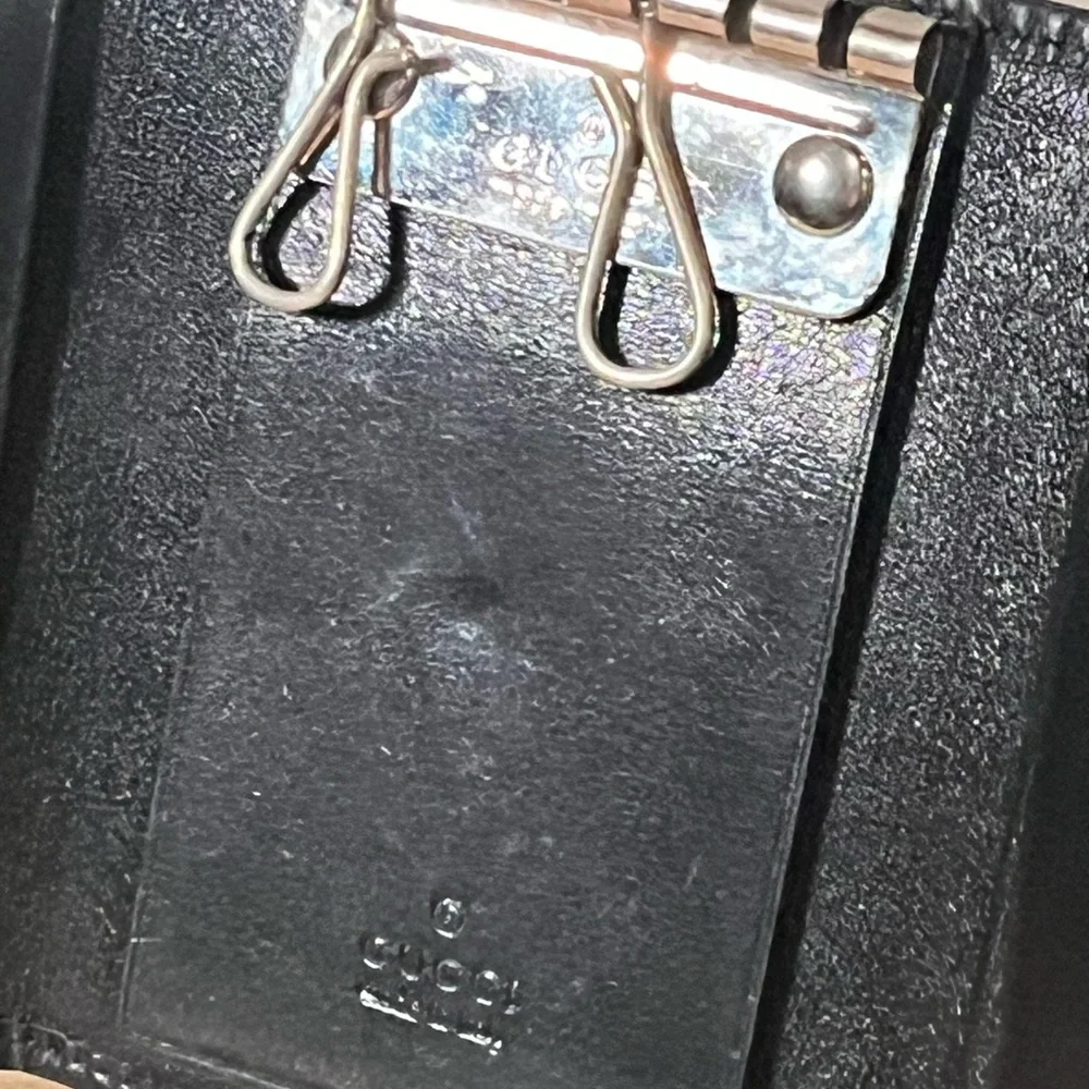 Authentic Gucci 6 Key 🔑 Wallet Black Leather